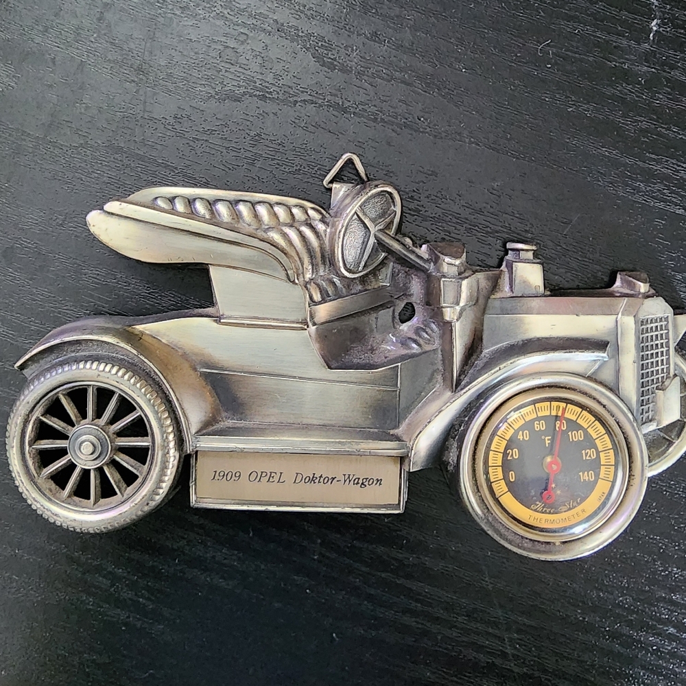 Vintage Mercedes-Benz 1909 Opel Doktor-Wagon Thermometer decor